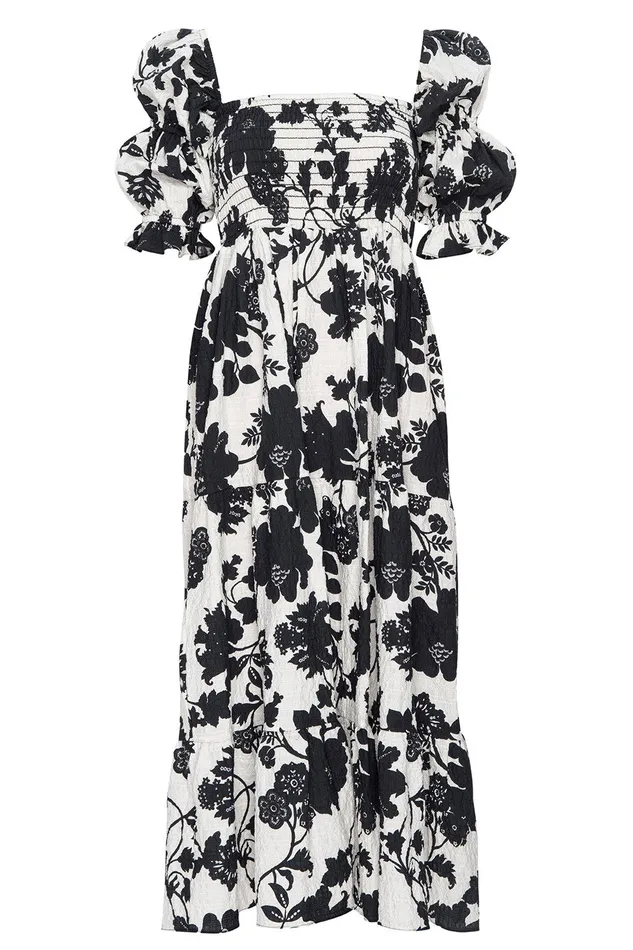 Women MISA Los Angeles Dresses MARGARITA DRESS Flora Negra