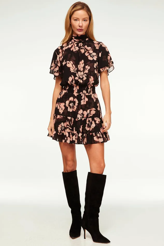 Women MISA Los Angeles Dresses SAFFIE DRESS Auric Flora