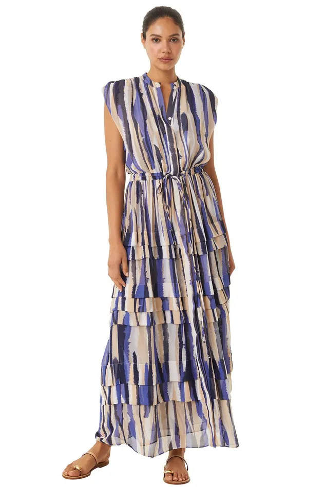 Women MISA Los Angeles Dresses ULRICHA DRESS Striped Instinct