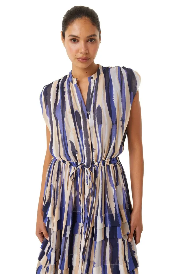 Women MISA Los Angeles Dresses ULRICHA DRESS Striped Instinct