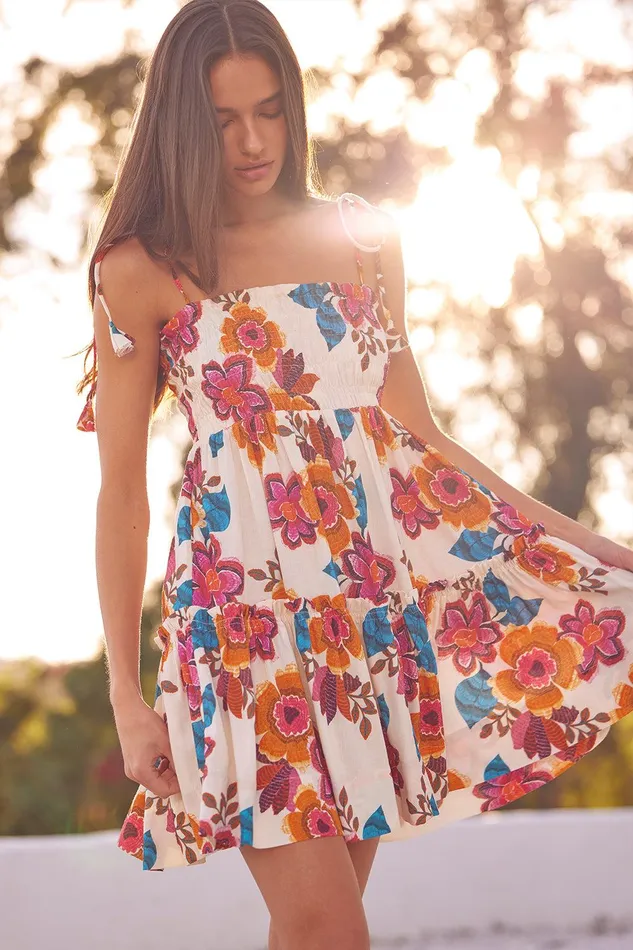 Women MISA Los Angeles Dresses VANDITA DRESS Flora Marbella