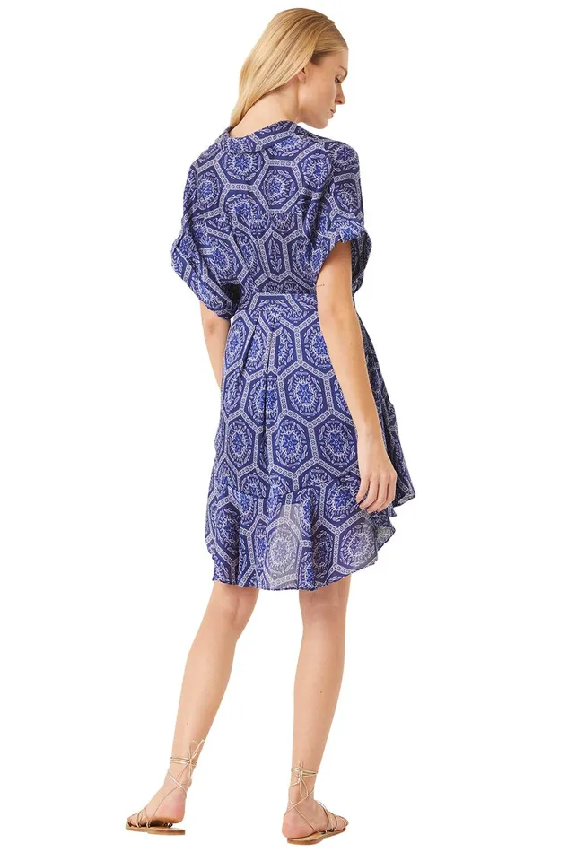Women MISA Los Angeles Dresses VIENNA DRESS Lapis Tile