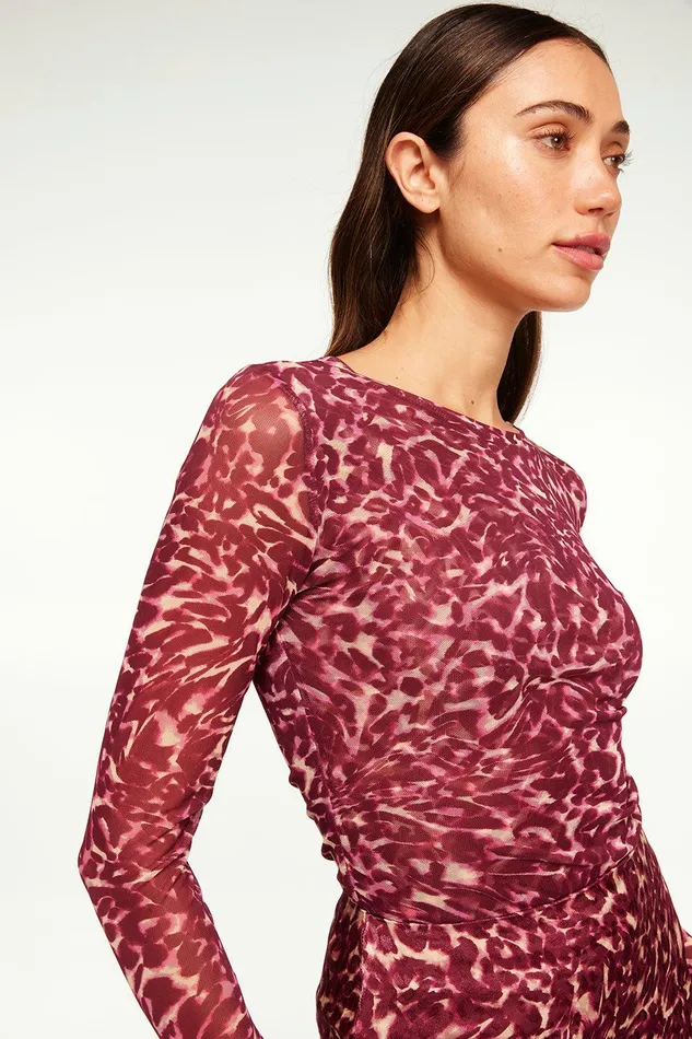 Women MISA Los Angeles Jersey and Mesh LULA TOP Angel Glow