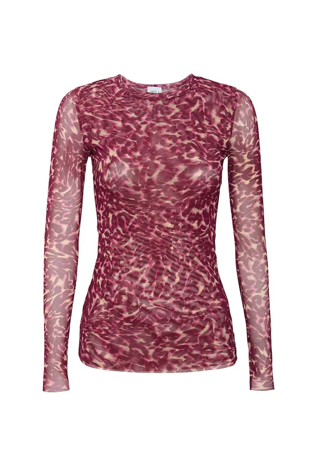 Women MISA Los Angeles Jersey and Mesh LULA TOP Angel Glow
