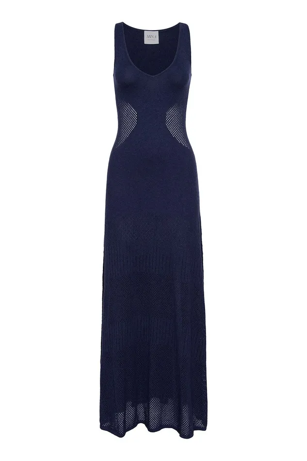 Women MISA Los Angeles Knits ALLISON DRESS Ivory