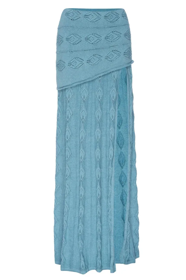 Women MISA Los Angeles Knits NADIM SKIRT Blue