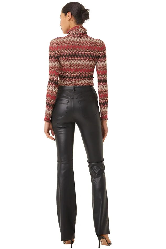 Women MISA Los Angeles Knits NADJA TOP Winter Chevron