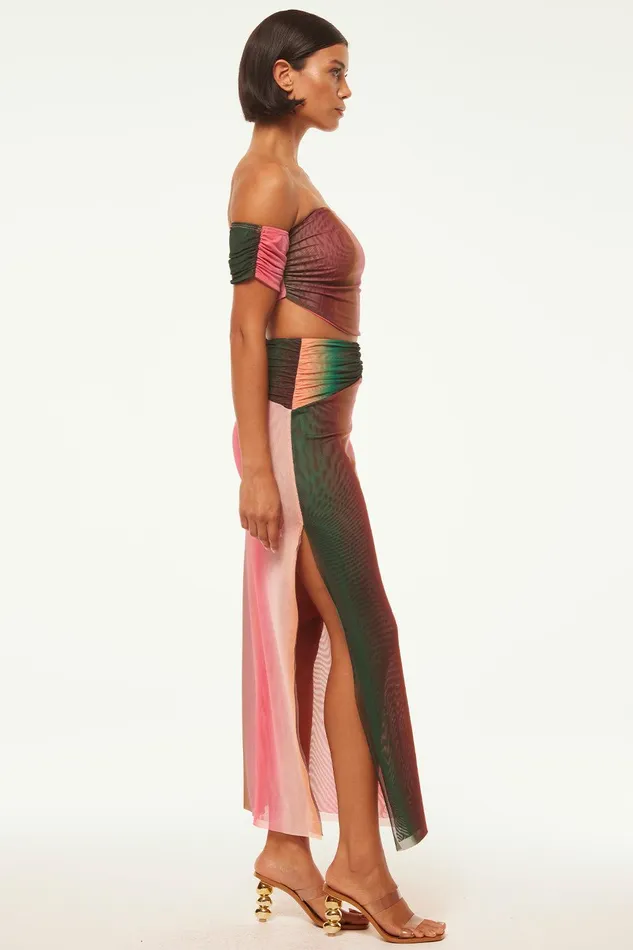 Women MISA Los Angeles Matching Sets BRUNA SKIRT Cali Ombre