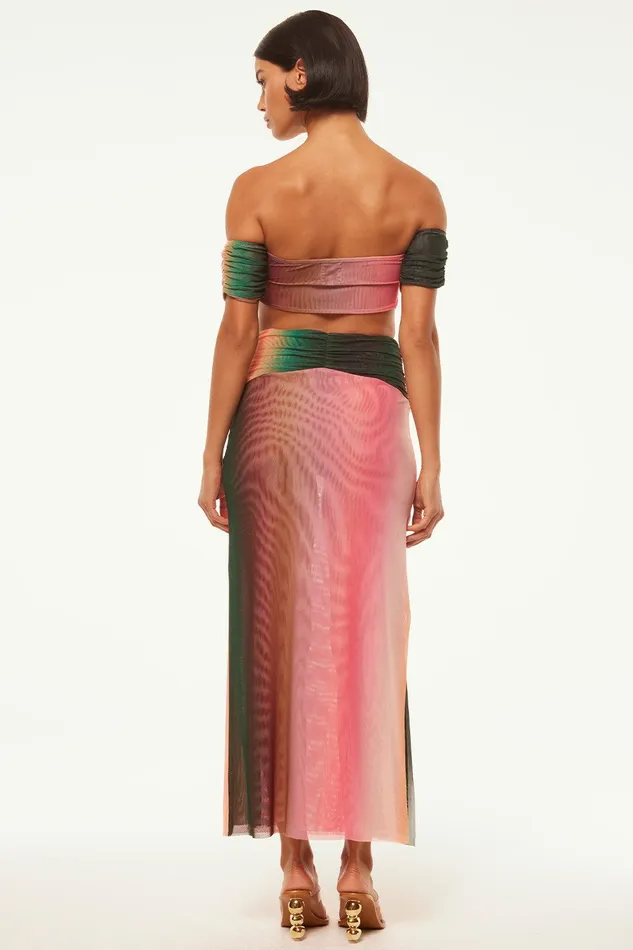 Women MISA Los Angeles Matching Sets BRUNA SKIRT Cali Ombre