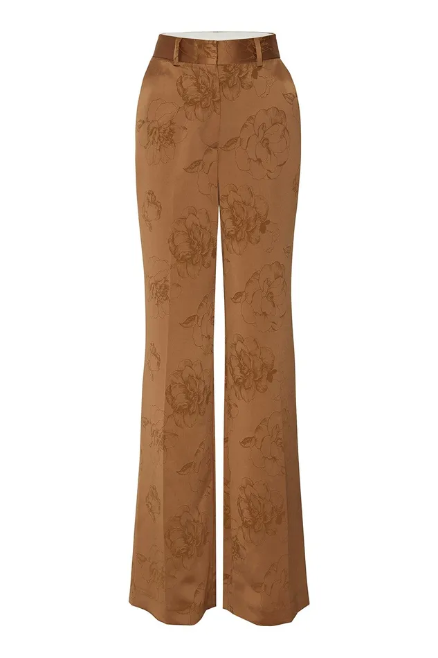 Women MISA Los Angeles Matching Sets REMI PANT Black Jacquard