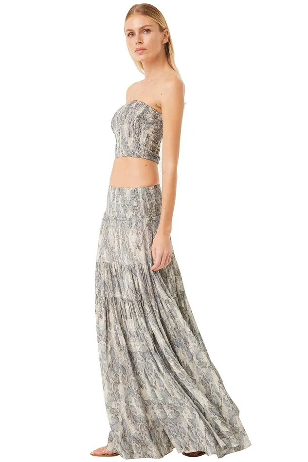 Women MISA Los Angeles Matching Sets ROKSANA BANDEAU Spring Python
