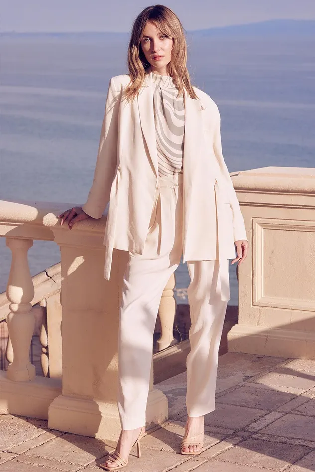 Women MISA Los Angeles Pants PERRY PANT Ivory