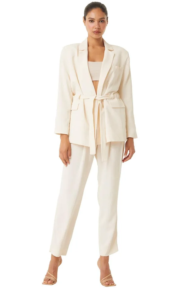 Women MISA Los Angeles Pants PERRY PANT Ivory