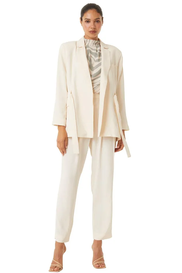 Women MISA Los Angeles Pants PERRY PANT Ivory