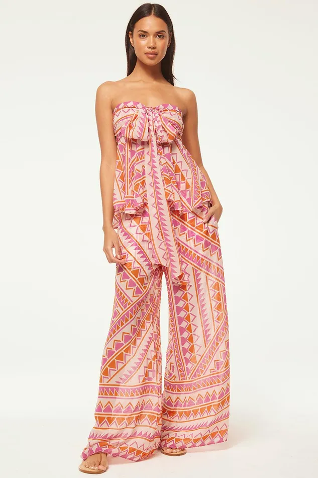 Women MISA Los Angeles Pants PIA PANT Aperol Geo