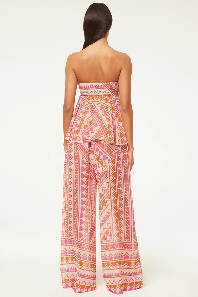 Women MISA Los Angeles Pants PIA PANT Aperol Geo