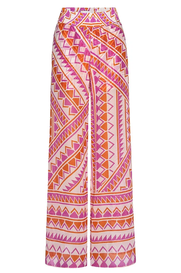 Women MISA Los Angeles Pants PIA PANT Aperol Geo