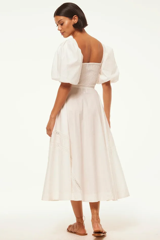 Women MISA Los Angeles Skirts and Shorts BEATRICE SKIRT White