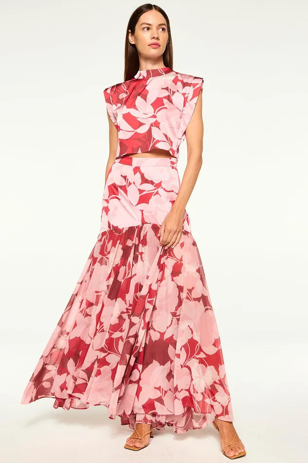 Women MISA Los Angeles Skirts and Shorts YARA SKIRT Flora Rosada Mix