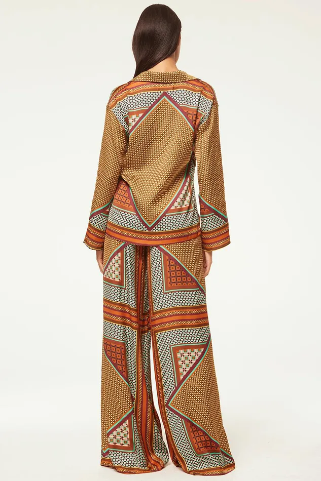 Women MISA Los Angeles Tops ISME TOP Positano Scarf