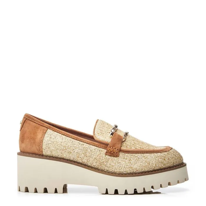 Women Moda In Pelle Casual Shoes Faythe Natural Textile