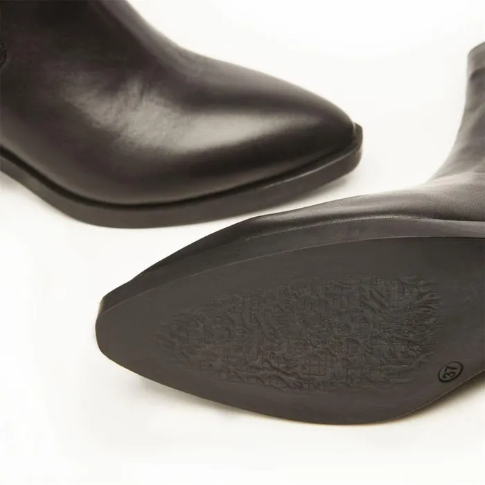 Women Moda In Pelle Chelsea Boots Kaela Black Leather