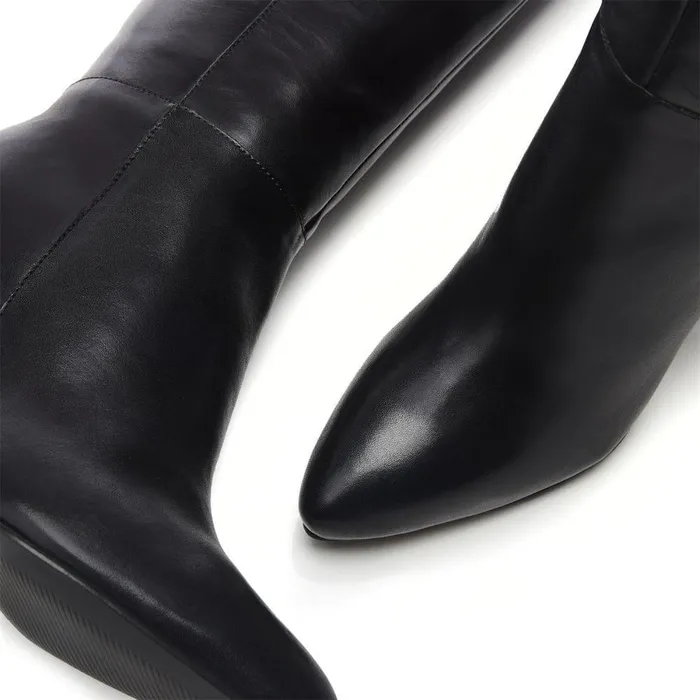 Women Moda In Pelle Knee High Boots Bsoleful BPepe Black Leather