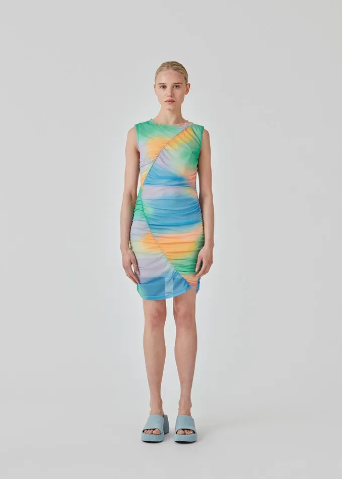 Women Modstrm Dresses DinneMD Print Dress Rainbow Blur Women Modstrm Dresses DinneMD Print Dress Rainbow Blur