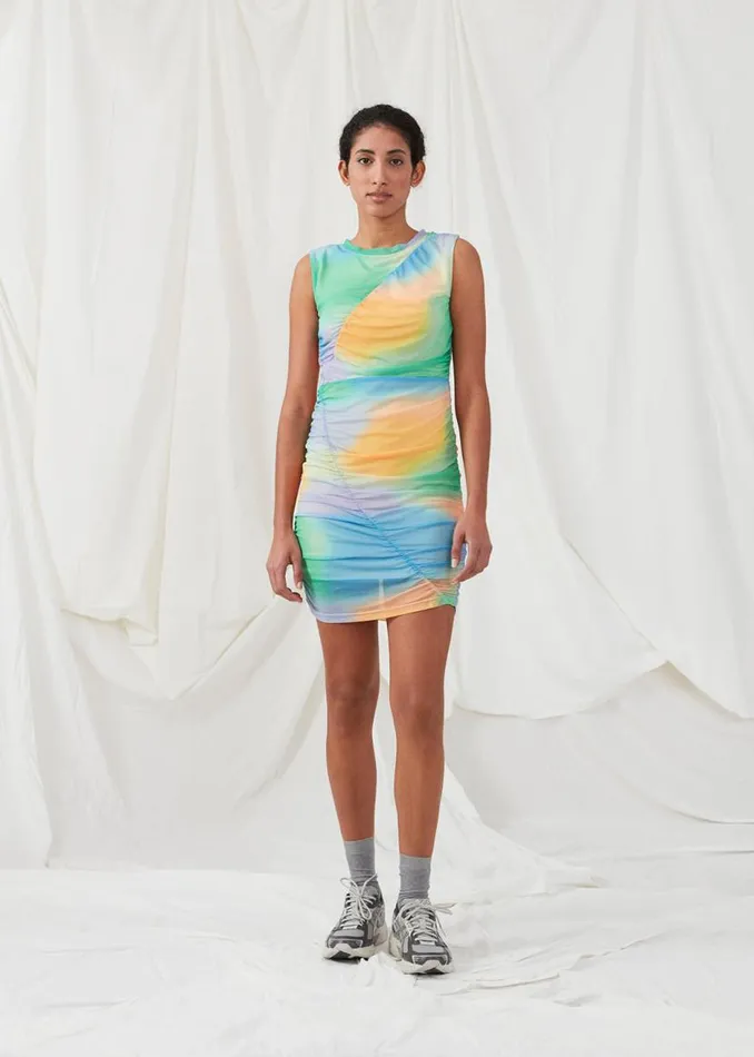 Women Modstrm Dresses DinneMD Print Dress Rainbow Blur Women Modstrm Dresses DinneMD Print Dress Rainbow Blur