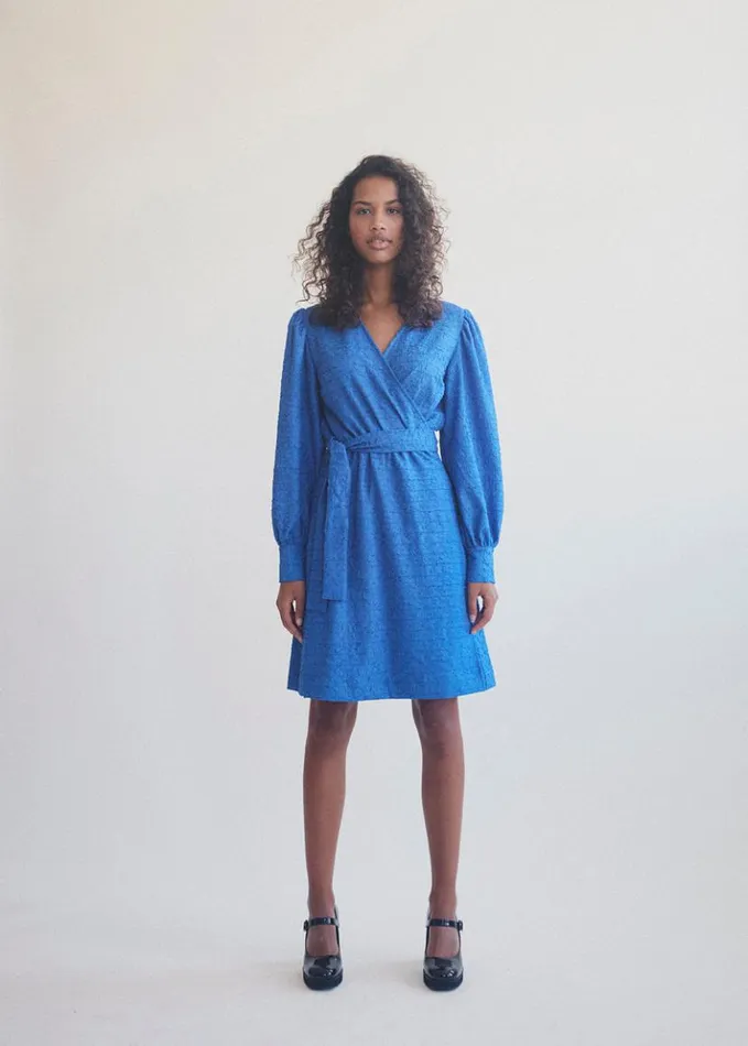 Women Modstrm Dresses TalissaMD Wrap Dress Bright Ocean