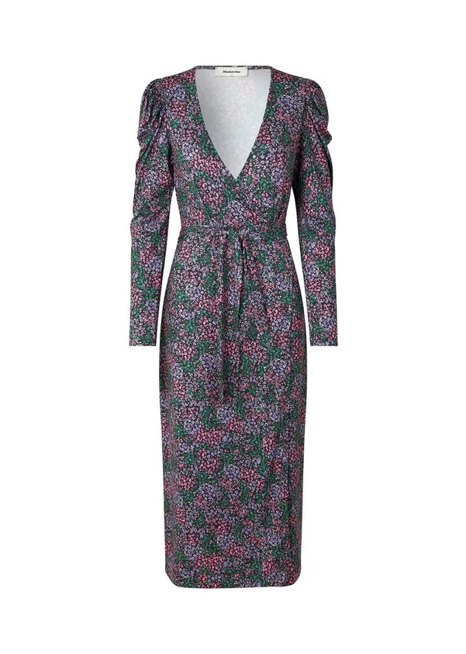 Women Modstrm Dresses TilloMD Print Wrap Dress Poetry Flower