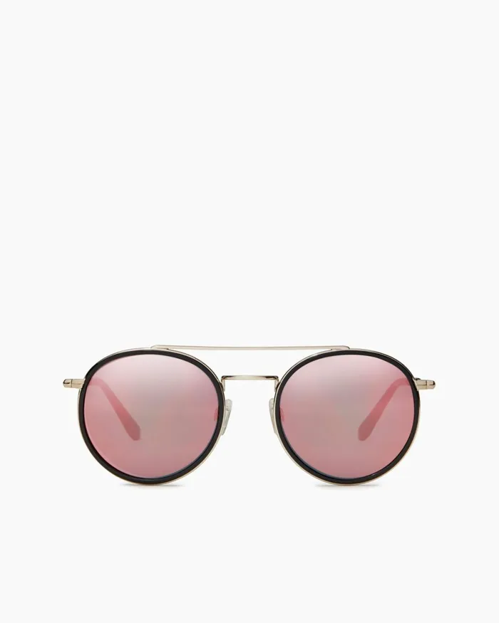 Women Monaco Round Sunglasses Shiny Black Ramy Brook Swimwear Women Monaco Round Sunglasses Shiny Black Ramy Brook Swimwear