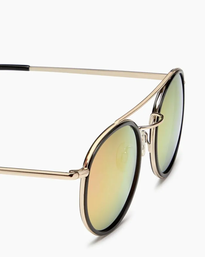 Women Monaco Round Sunglasses Shiny Black Ramy Brook Swimwear Women Monaco Round Sunglasses Shiny Black Ramy Brook Swimwear