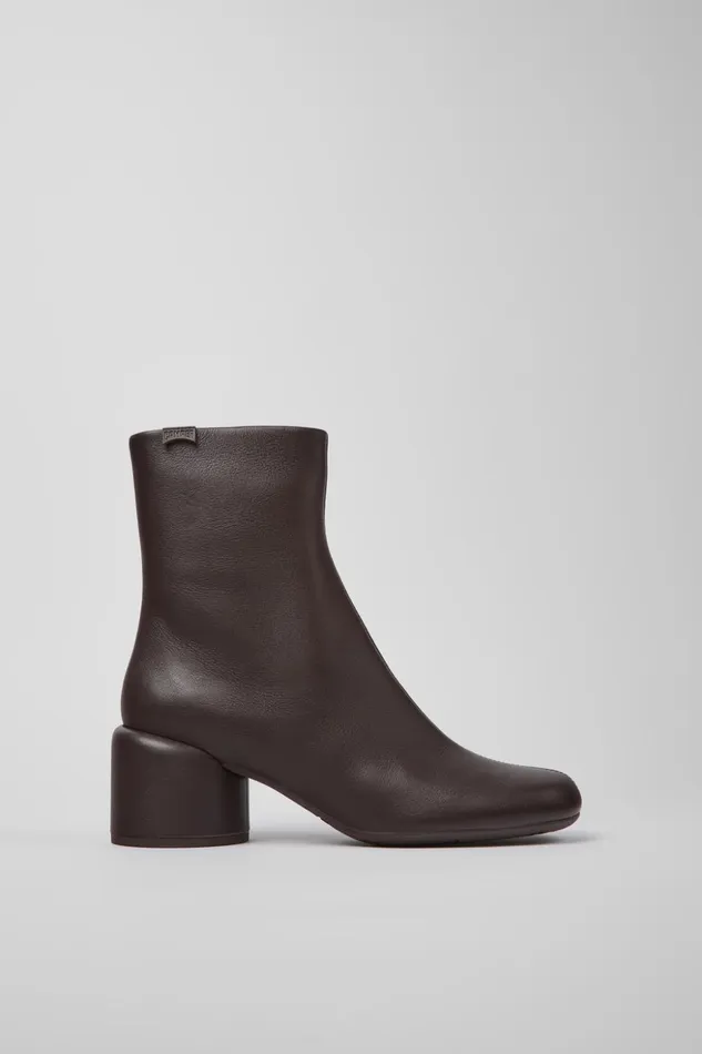 Women Niki Burgundy Leather Boots Camper Ankle Boots Women Niki Burgundy Leather Boots Camper Ankle Boots