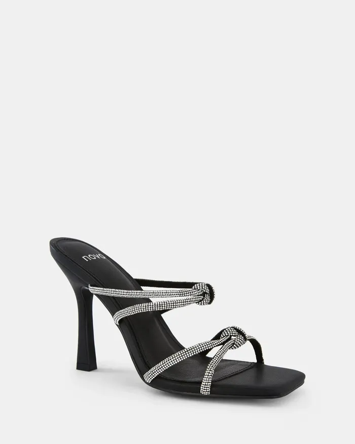 Women NOVO Shoes PURITY BLACK High Heels Party