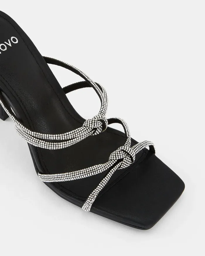 Women NOVO Shoes PURITY BLACK High Heels Party