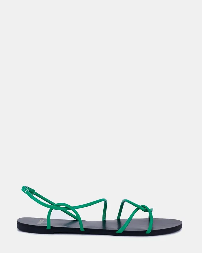 Women NOVO Shoes TRUE GREEN Flat Sandals Flat Sandals
