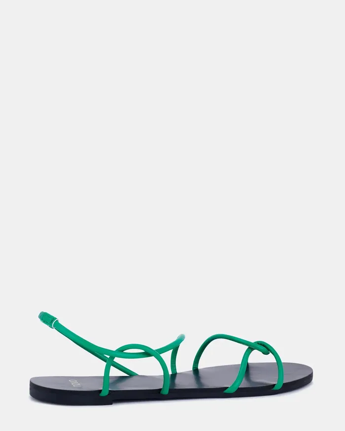 Women NOVO Shoes TRUE GREEN Flat Sandals Flat Sandals