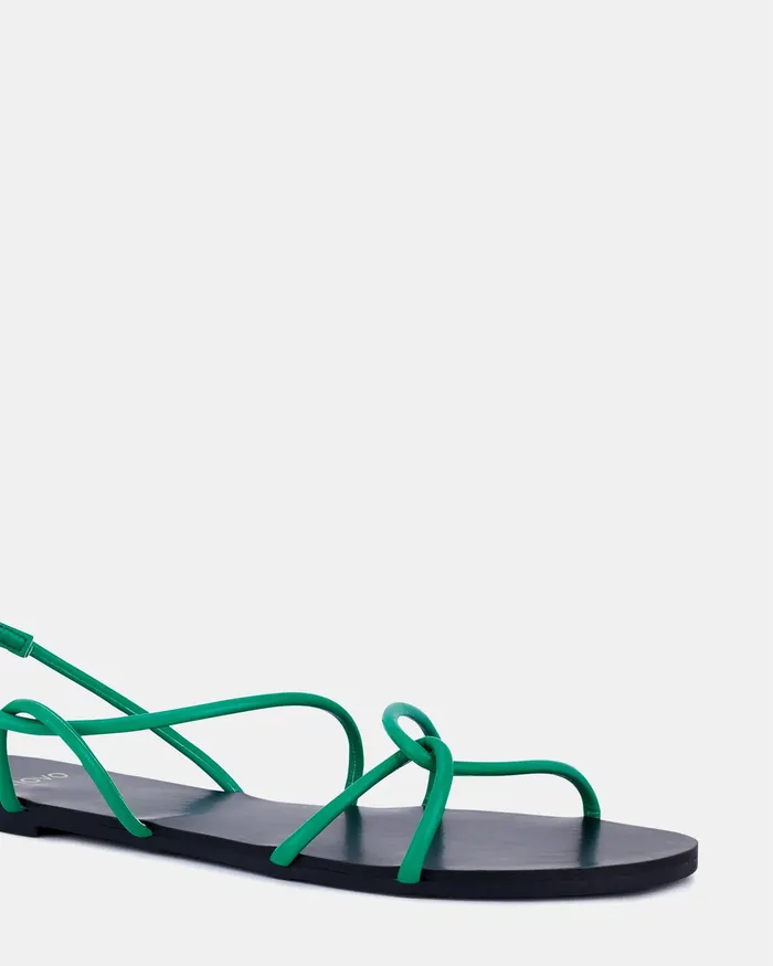 Women NOVO Shoes TRUE GREEN Flat Sandals Flat Sandals