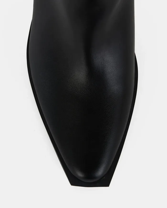 Women NOVO Shoes YEEHAW BLACK MULTI Slip On Boots Cowboy Boots