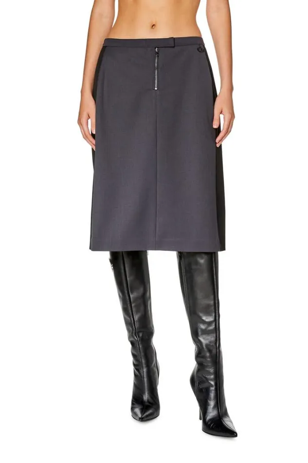 Women OOmal Greyblack Diesel Skirts