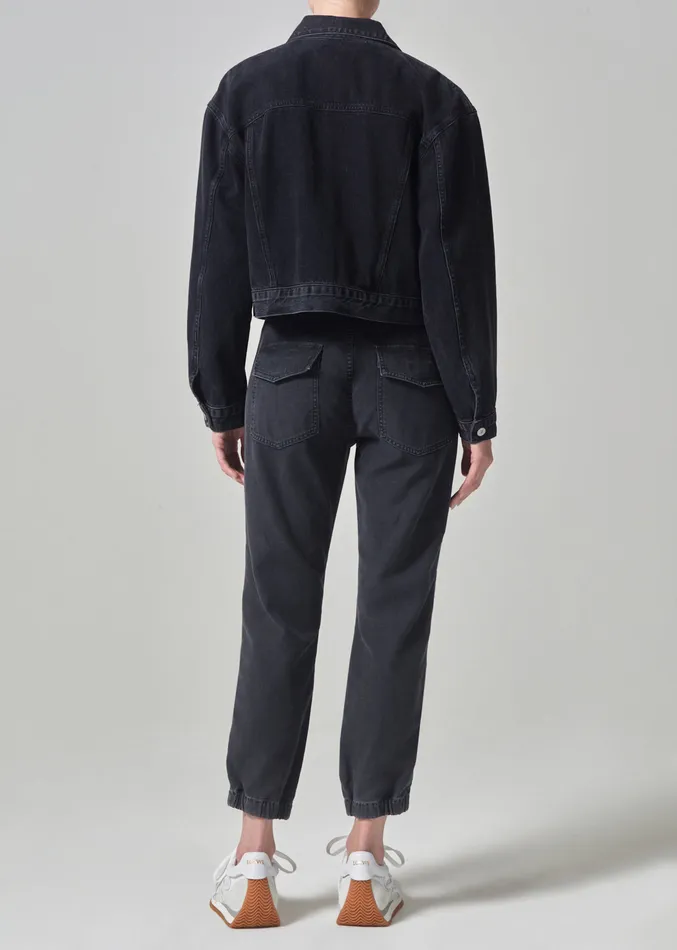 Women Pants Citizens Of Humanity Agni Utility Trouser In Washed Black