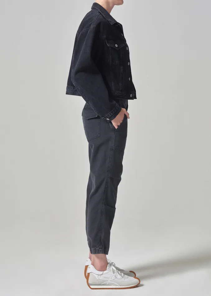 Women Pants Citizens Of Humanity Agni Utility Trouser In Washed Black