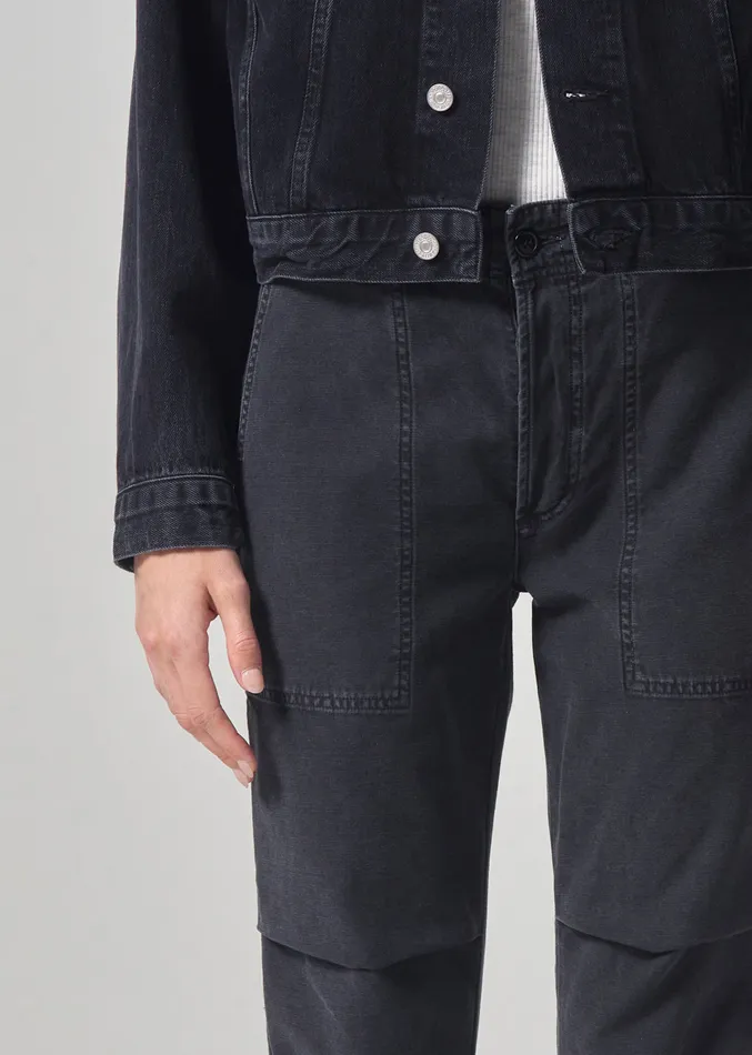 Women Pants Citizens Of Humanity Agni Utility Trouser In Washed Black
