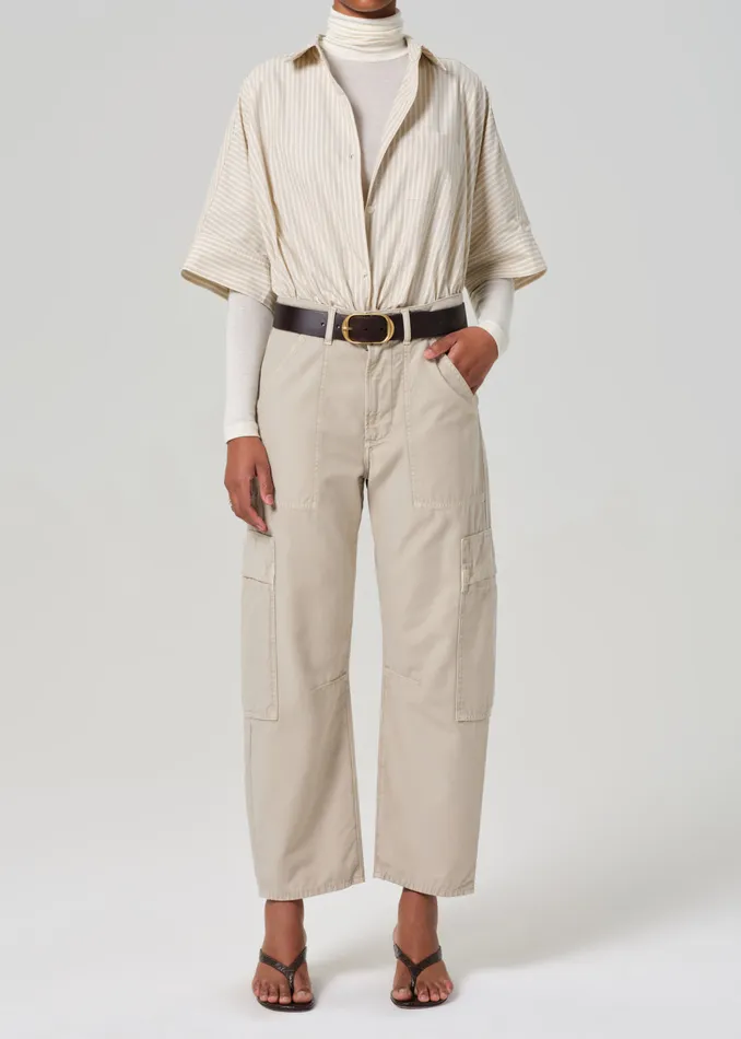 Women Pants Citizens Of Humanity Marcelle Low Slung Easy Cargo In Burnished Quartz