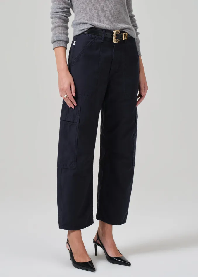 Women Pants Citizens Of Humanity Marcelle Low Slung Easy Cargo In True Navy