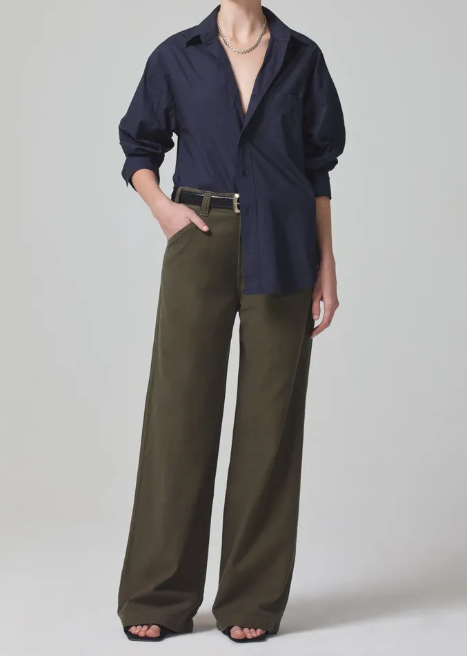Women Pants Citizens Of Humanity Paloma Utility Trouser In Tea Leaf