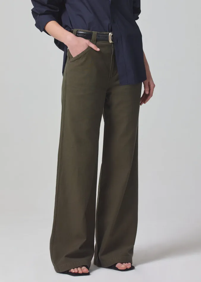 Women Pants Citizens Of Humanity Paloma Utility Trouser In Tea Leaf