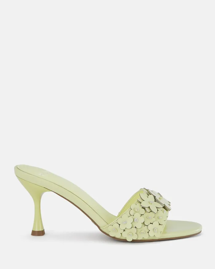 Women Party NOVO Shoes YEARNING AVOCADO Open Toe Heels