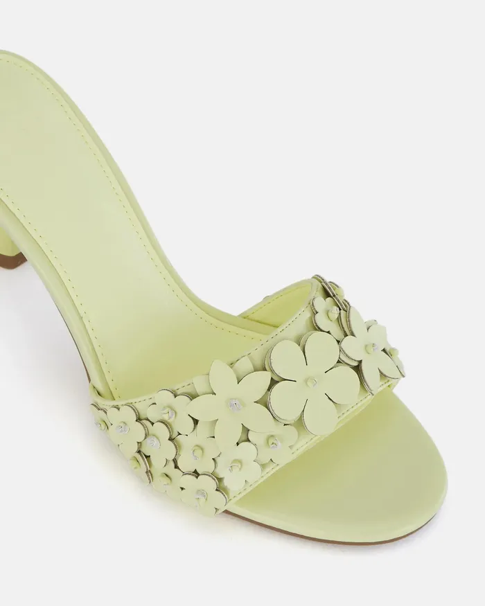 Women Party NOVO Shoes YEARNING AVOCADO Open Toe Heels